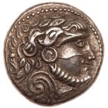 Celtic Pannonia. Silver Tetradrachm (14.22g), 2nd-1st centuries BC Superb EF. Imitation of Philip II