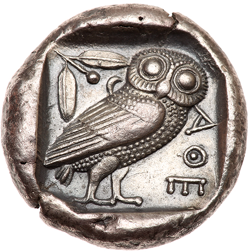 Attica, Athens. Silver Tetradrachm (16.93g), ca. 459-449 BC EF. Struck during the period of Cimon' - Image 2 of 2