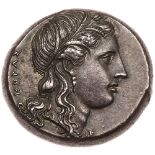 Sicily, Syracuse. Agathokles. Silver Tetradrachm (16.93 g), 317-289 BC EF. Ca. 310/08-306/5 BC. ,