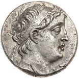 Seleukid Kingdom. Demetrios II Nikator. Silver Tetradrachm (14.02 g), second rei. Tyre, SE 185 (