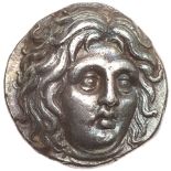 Islands off Caria, Rhodes. Silver Didrachm (6.67 g), ca. 275-250 BC Choice VF. Aristonomos,