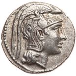 Attica, Athens. Silver Tetradrachm (16.60 g), ca. 165-42 BC EF. 128/7 BC. Dioge…, Posei…, and Deme…,