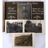 GREAT WAR - A FINE IMPERIAL GERMAN PHOTOGRAPHIC SERVICE ALBUM 'TEUFEL RICHARD KANONIER (GUNNER)-