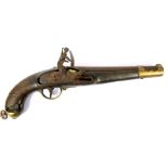 19TH CENTURY - AN AUSTRIAN NAPOLEONIC PERIOD MILITARY FLINTLOCK PISTOL CIRCA 1803-1815  with brass