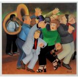 BERYL COOK, O.B.E. (BRITISH, 1926-2008) 'Jiving to Jazz', colour print, limited edition of 650 (