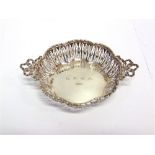 A SILVER BON BON DISH by Adie Brothers, Birmingham 1927, of octafoil outline with pierced gallery