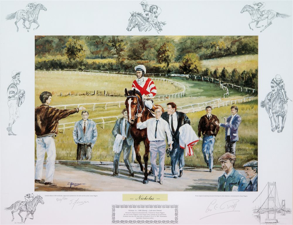 AFTER JOHN ADAMSON 'Nicholas' Colour print, limited edition 500/500, signed in pencil by artist