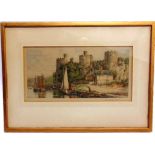 HENRY G. WALKER (BRITISH, 1876-1932) Five hand-coloured etchings, including Conwy Castle, each