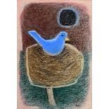 RACHEL WINDHAM (BRITISH, 1916-2005) 'Blue Bird', pastel, signed with initials lower right, titled