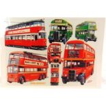 POSTCARDS - TRANSPORT Approximately 275 modern cards of bus and tram interest, (loose).