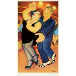 BERYL COOK, O.B.E. (BRITISH, 1926-2008) 'Dirty Dancing', colour print, limited edition of 650 (