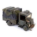 SECOND WORLD WAR - A SCRATCH BUILT MODEL OF A BRITISH MORRIS COMMERCIAL SNUB-NOSE MILITARY LORRY