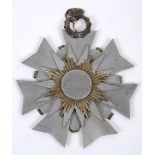 SECOND WORLD WAR AVIATION - AN UNUSUAL FRENCH TRENCH ART STAR BURST WALL PLAQUE multi-piece, made