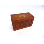 GREAT WAR - AN UNUSUAL PRISONER OF WAR GRONINGEN BLONDE WOOD SILK LINED JEWELLERY BOX the lid