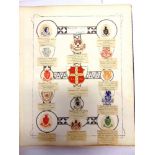 19TH CENTURY - AN HERALDIC ALBUM CIRCA 1880 - 1920 containing approximately five hundred embossed