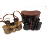 SECOND WORLD WAR - A PAIR OF GERMAN ZEISS JENA - SILVAREM 6 X 30 FIELD BINOCULARS serial no. 1685460