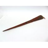 GREAT WAR AVIATION - A MAHOGANY R.E.8 AIRCRAFT SOUVENIR FRAGMENT collected from crash site,