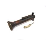 SECOND WORLD WAR A British Naval Morse/Signal Torch of brass and copper construction, 25cm long