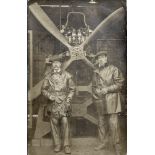 GREAT WAR AVIATION - A PHOTOGRAPHIC STUDY OF A FOUR BLADED AERO ENGINE ON TEST BEHIND TWO