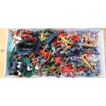 ASSORTED PLASTIC TOY SOLDIERS variable condition.