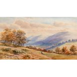 JOHN BARRETT (BRITISH, 1822-93) Sheltered Cottage in a Devon Landscape, watercolour, signed and