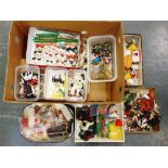 ASSORTED PLASTIC FARM ANIMALS & ACCESSORIES by Britains and others.