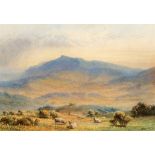 J.H. LEONARD (BRITISH, EARLY 20TH CENTURY) 'Brecon Beacons', watercolour, signed lower right, titled