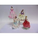 FOUR BOXED ROYAL DOULTON FIGURES: HN4097 'Hope', HN3645 'Lindsay', HN3378 'Summers Day', and