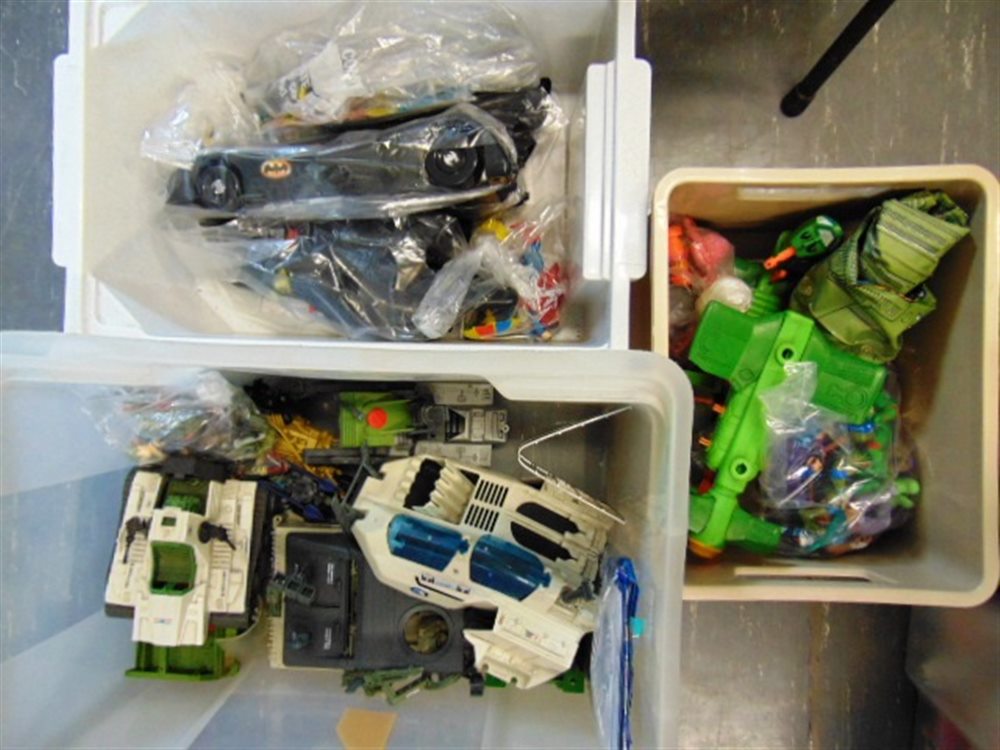 ASSORTED TOYS including Action Force figures and accessories; Teenage Mutant Ninja Turtles;