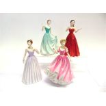 FOUR BOXED ROYAL DOULTON FIGURES: HN4097 'Hope', HN3645 'Lindsay', HN3378 'Summers Day', and