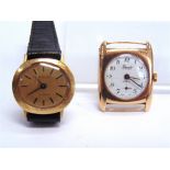 A GENTLEMAN'S 9 CARAT GOLD WRISTWATCH head only, 5.6g gross exclusive of movement; Accurist, a