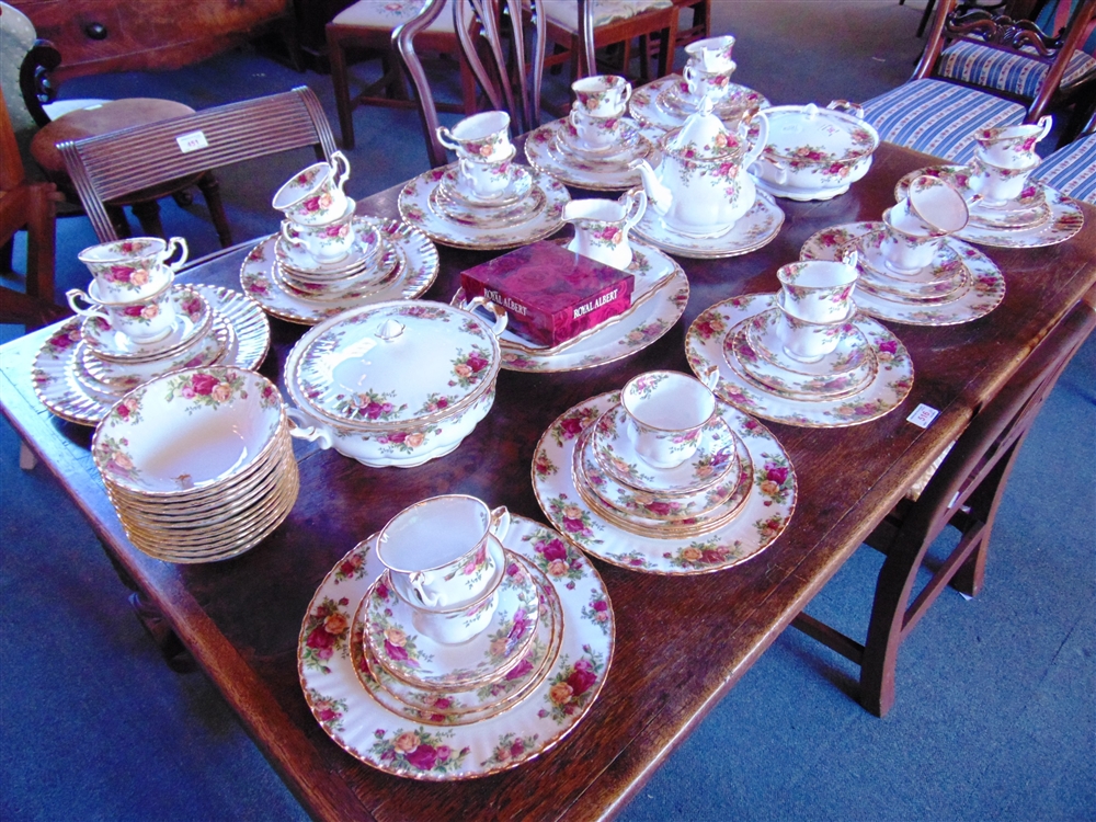 A LARGE COLLECTION OF ROYAL ALBERT 'OLD COUNTRY ROSES' WARES including 19 tea cups, 18 saucers, - Image 2 of 2