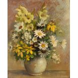 CHARLES BUCHEL (GERMANO-BRITISH, 1872-1950) Still Life of Flowers in a Vase, oil on board, signed