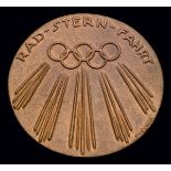 A Berlin 1936 Olympic Games medal for the Olympic Cycle Rally, In bronze, designed by Otto Placzek,