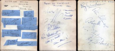 1951 and 1953 Dundrod Tourist Trophy autographs,