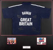 Janice Rankin's Great Britain polo shirt from the Salt Lake City 2002 Winter Olympic Games signed