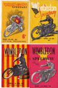 Wimbledon Speedway programmes 1946-1956, seven from 1946 including the very first post-war meeting,