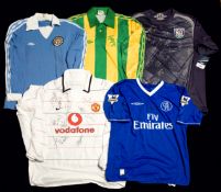 13 replica shirts from the collection of the West Bromwich Albion kitman Dave Matthews,