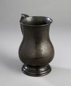 A pewter pint tankard presented by the Victorian bare knuckle boxer William Benjamin,