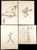 A collection of over 65 original Peter Hobbs drawings mainly concerning lawn tennis tournaments,