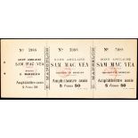 An exceptionally rare unused ticket from a Sam McVea's contest with Bill Harris The two men met on
