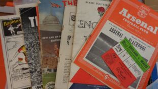 Small collection of programmes and publications, comprising: 1952 F.A.