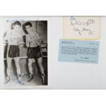 A photograph of the Kray Twins in boxing pose signed by Ronnie & Reg Kray and Detective Chief