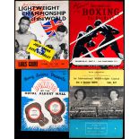 Boxing programmes from the collection of the late Geoff Born,