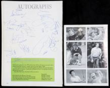 A signed 1989 Ryder Cup programme,