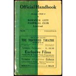 Norwich City Official Handbook season 1928-29