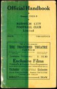 Norwich City Official Handbook season 1928-29