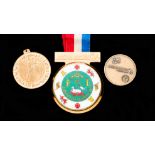A FIBA Puerto Rico 1974 Basketball World Cup gold first-place prize medal awarded to an unknown