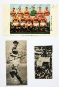 A set of autographs relating to Motherwell and their defeat of Dundee United in the 1952 Scottish