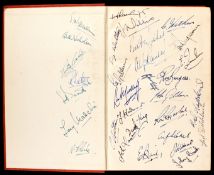 A multi-signed copy of Alf Ramsey's book Talking Football,